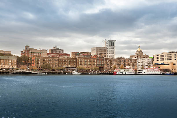 istock Waterfront skyline of Savannah Georgia 175393275