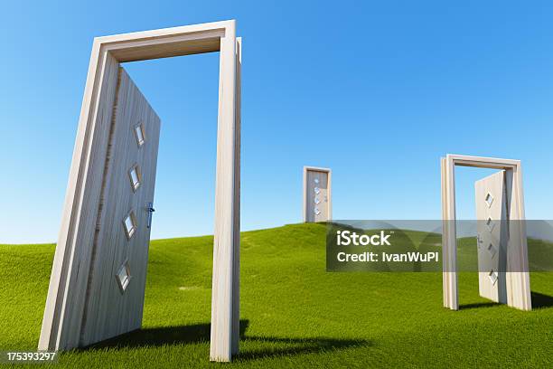 ドアの機会 - 3Dのストックフォトや画像を多数ご用意 - 3D, ドア, 丘