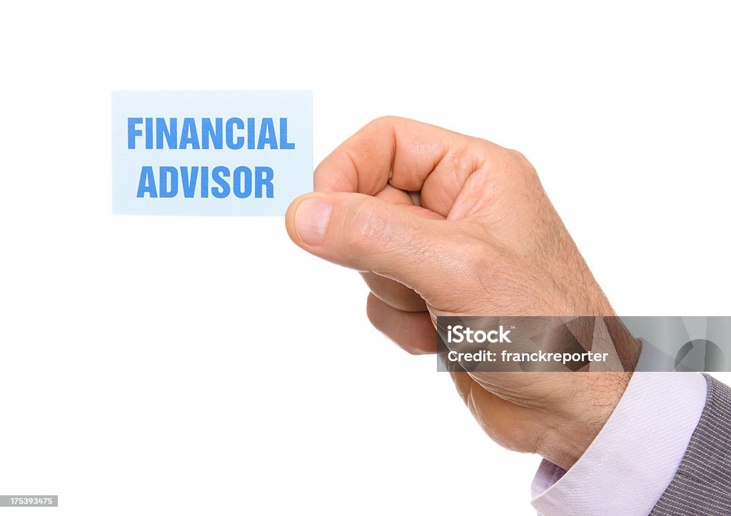 financial advisor greeting card Cut Out Stock Photo