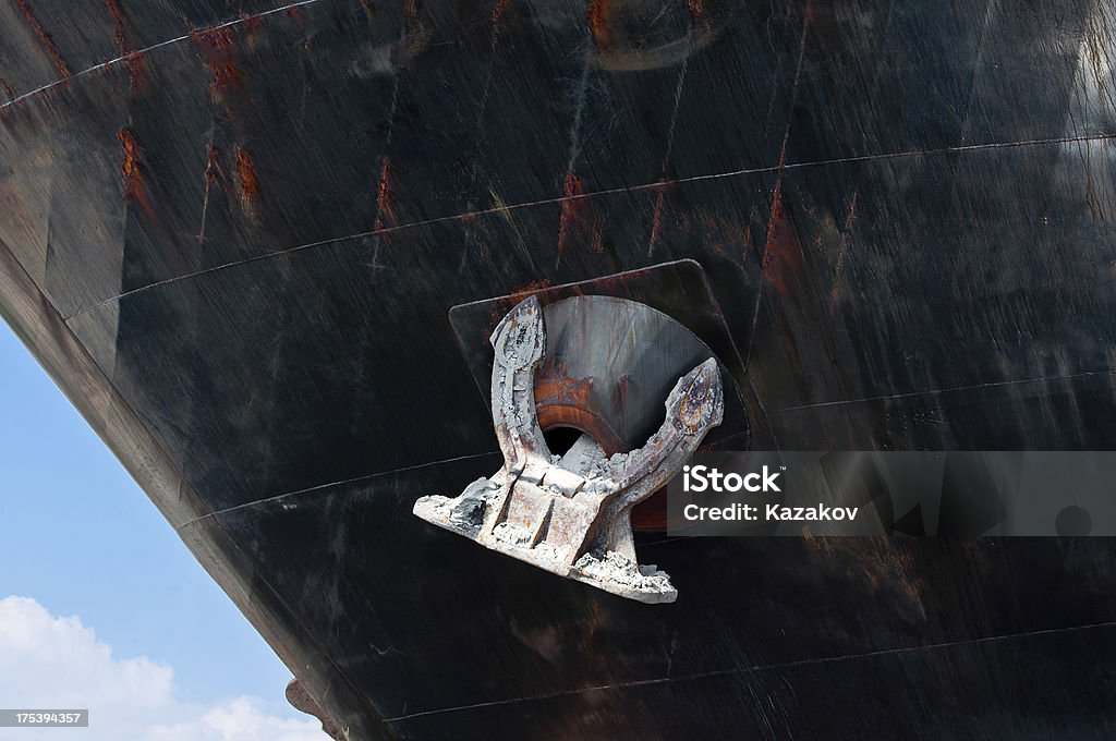 Bow of a ship Bow of a ship with anchor Art Stock Photo