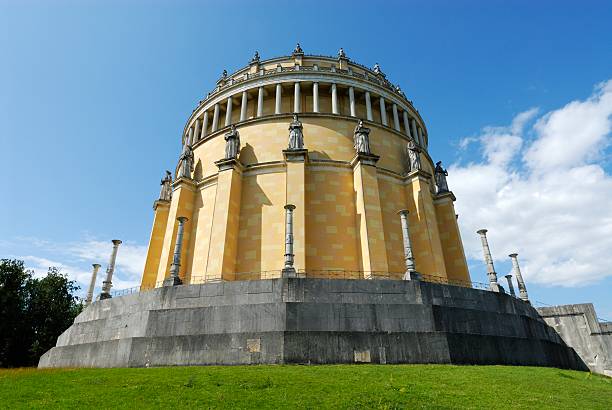 View to the very famous  historic building called Befreiungshalle in Kelheim - near Regensburg in Germany.Regensburg