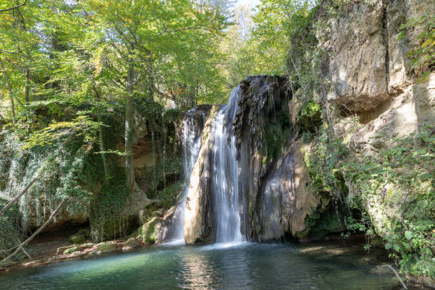 istock Beautiful waterfall hidden in the mountains 1753958030