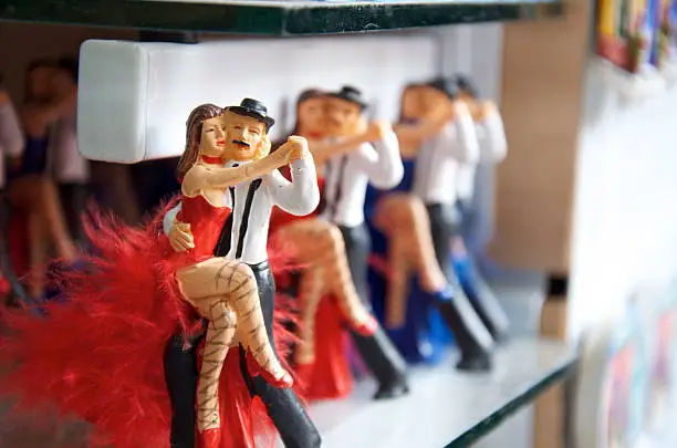 "Souvenirs as tango dancer in the capital of the tango, Buenos Aires, Argentina."