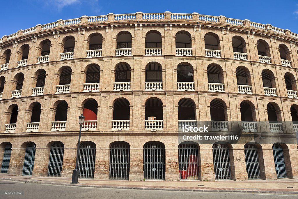 Plaza De Toros In Valencia, Spain "The Bullfighting Stadium In Valencia, Spain" Animal Sport Stock Photo