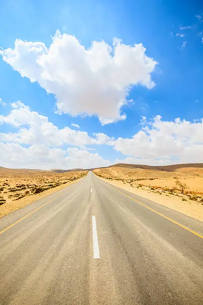 "Sunlight over beautiful desert mountain in the holyland, desert Negev, Israel"