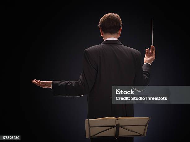 Conductor Stock Photo - Download Image Now - Musical Conductor, Orchestra, Rear View