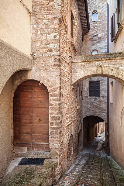 istock Idyllic alley in Spello, Umbria Italy 175396588