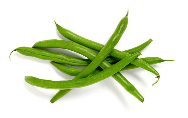 Green Beans "Green beans isolated on white background, larger files include clipping path.  Color corrected, exported 16 bit depth, retouched and saved for maximum image quality." green bean stock pictures, royalty-free photos & images