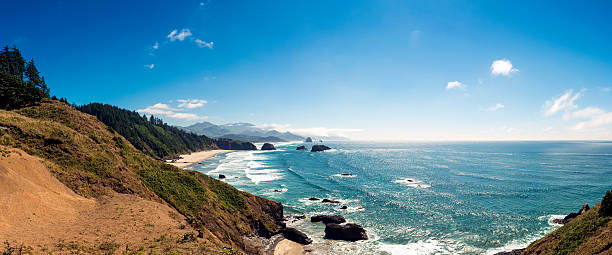 istock Panoramic Shot of Cannon Beach, Oregon 175397424
