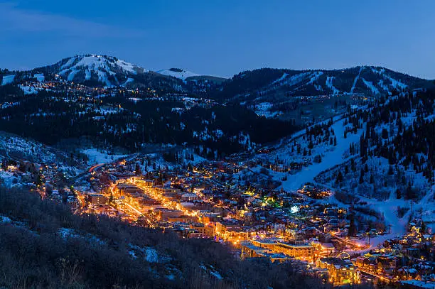 Photo of Dusk View of Park City Glowing