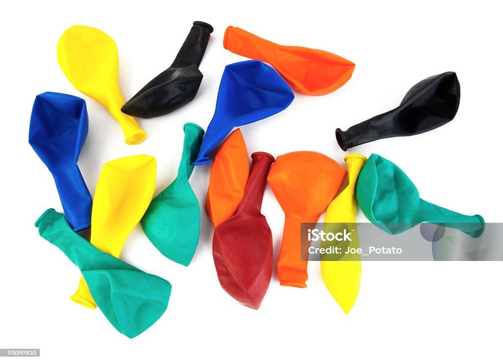 Clown Condoms Colorful uninflated party balloons. Horizontal. Balloon Stock Photo