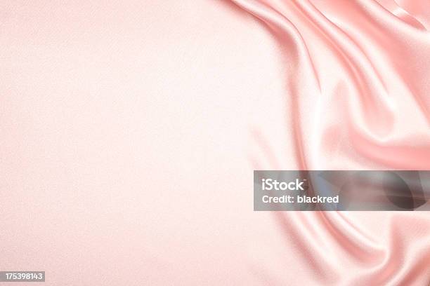 Fundo De Seda Rosa - Fotografias de stock e mais imagens de Cor de rosa - Cor de rosa, Seda, Têxtil