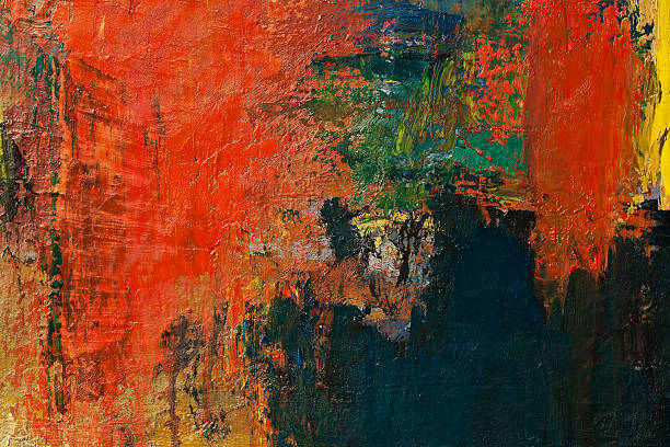 istock Abstract painted red and black art backgrounds. 175398183