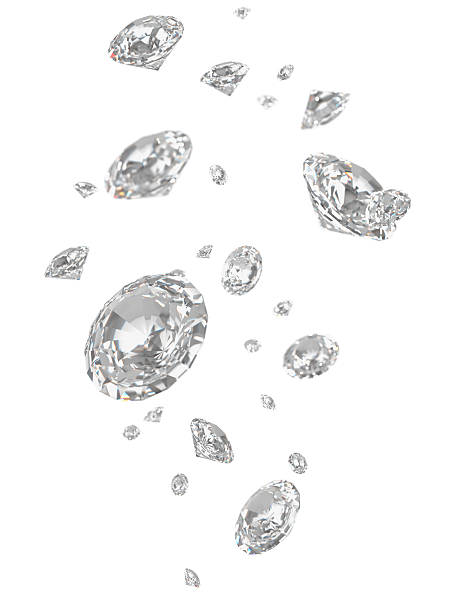 Falling Diamonds de profundidad de campo - foto de stock