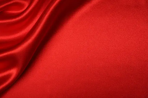 Photo of Red Silk Background