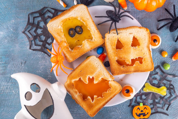 istock Funny sandwiches for Halloween 1753989281