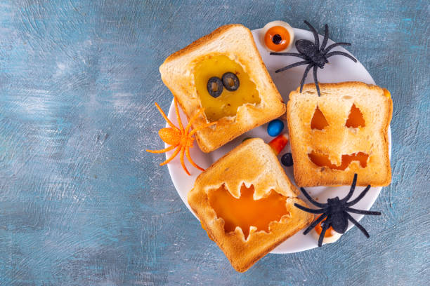 istock Funny sandwiches for Halloween 1753989284