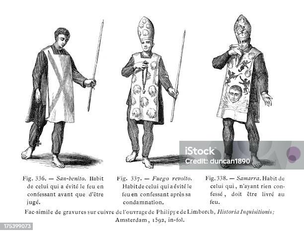 Pénitent Vecteurs libres de droits et plus d'images vectorielles de Inquisition espagnole - Inquisition espagnole, Accessoire vestimentaire historique, Adulte