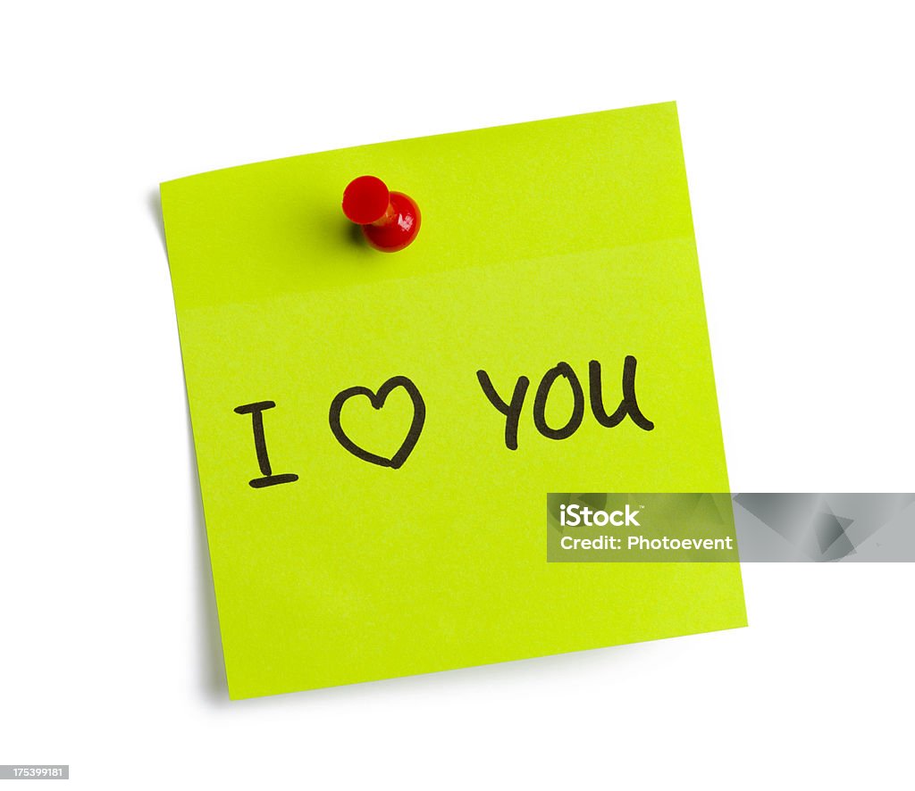 I Love You - Foto stock royalty-free di Appiccicoso