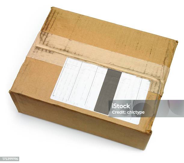 Parcel Stock Photo - Download Image Now - Adhesive Tape, Cardboard Box, Blank