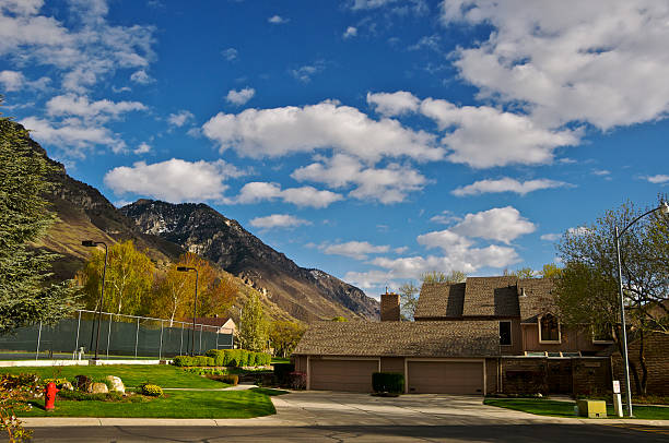 contemporânea home vale utah - provo imagens e fotografias de stock