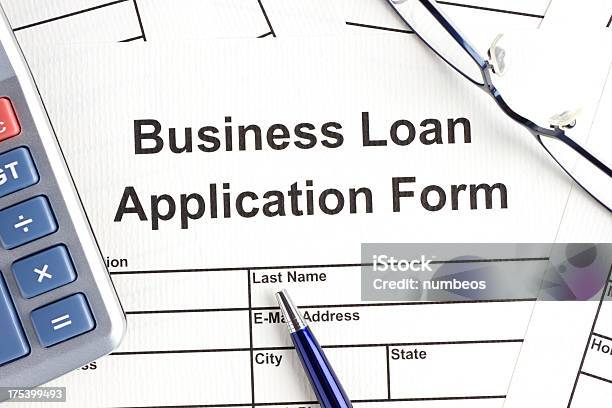 Business Loan Application Form Stock Photo - Download Image Now - Financial Loan, Form - Document, Business