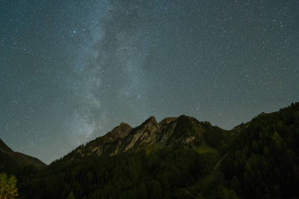 istock Milky Way over Mountains. Switzerland. Starry Sky. Night Landscape 1753995987