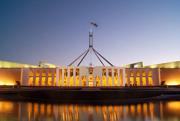 istock Image of Parliament House with reflection in water 175400053