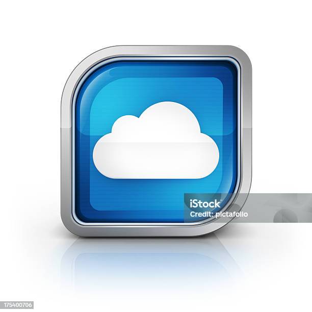 Icona Lucido Cloud Computing - Fotografie stock e altre immagini di Tridimensionale - Tridimensionale, Cloud computing, Backup