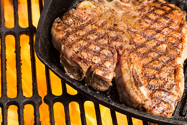istock Porterhouse Steak on Grill with Flames 175400727