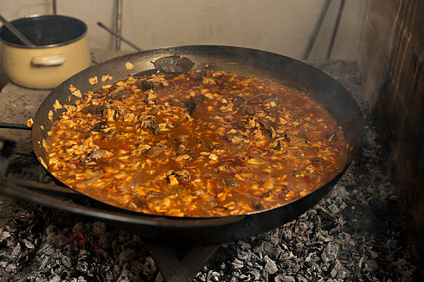 Gazpacho Manchego Torta de Gazpacho is a type of torta, or flat bread, used to prepare a dish called Gazpacho or Gazpachos in La Mancha and Southeast Spain, including Murcia and parts of the Valencian Community. machego stock pictures, royalty-free photos & images