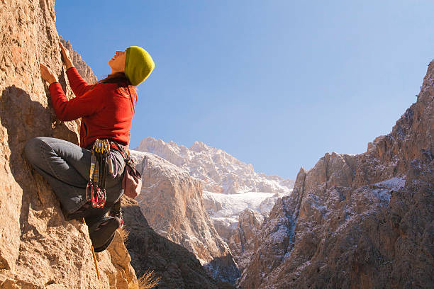 Rockclimber in Aladaglar National Park, Turkey