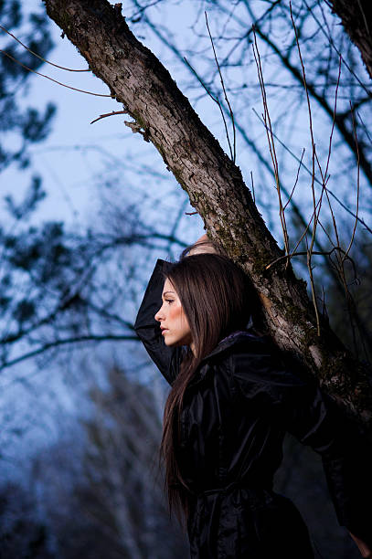 istock Beautiful woman near the tree 175402591