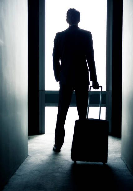 istock Businessman entering in a hotel room 175403090