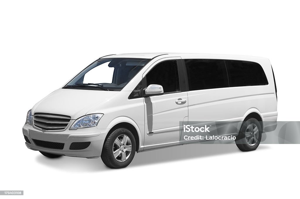 Minibus blanc - Photo de Monospace libre de droits