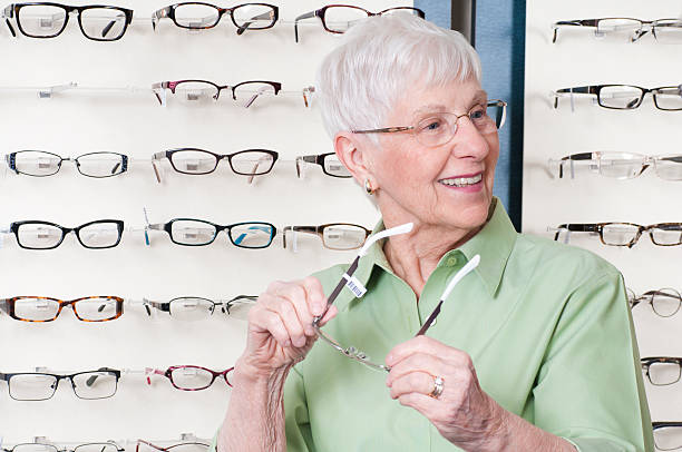 istock Senior Woman Getting New Glasses 175403825