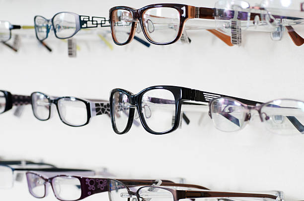 istock Close up of Eyeglass Frames Display 175403929
