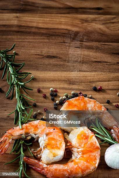 Shrimp Background Stock Photo - Download Image Now - Backgrounds, Border - Frame, Food