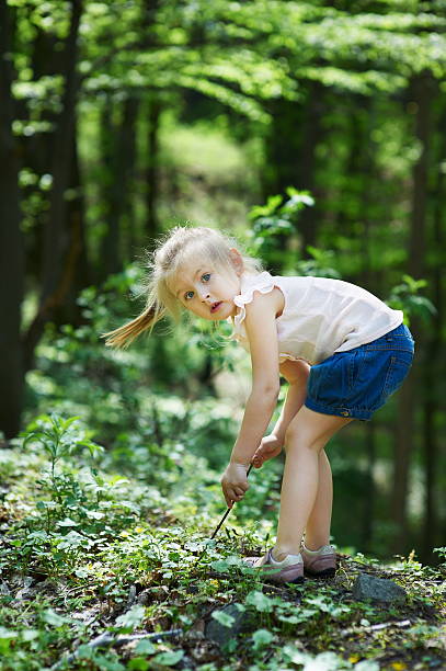 istock Girl in the forest 175404070
