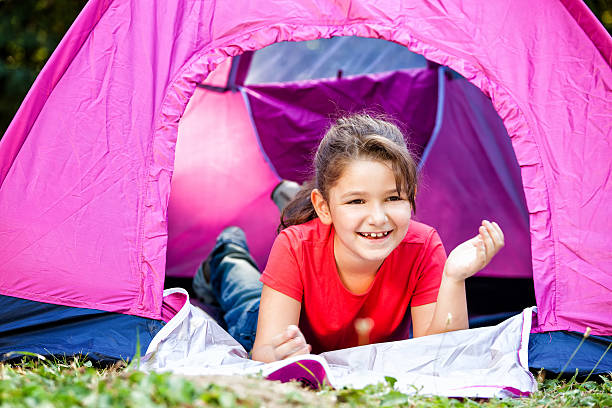 istock Little Girl Camping 175404253