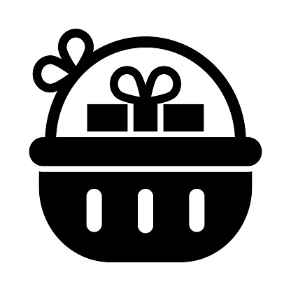 Hamper Vector Glyph Icon For Personal And Commercial Use.