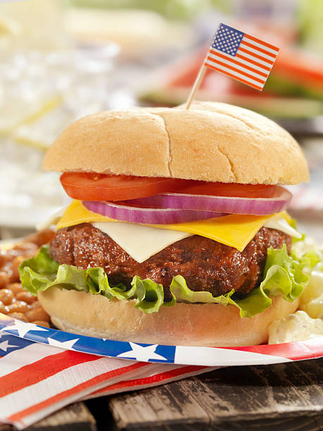 istock 4th of July Burger 175405529