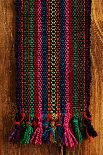 istock Traditional folklore textile texture on wood beckgronds 175405801