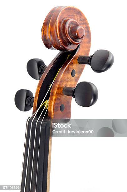 Rolo De Papel - Fotografias de stock e mais imagens de Violino - Violino, Fundo Branco, Primeiro plano