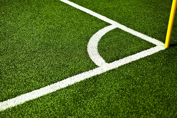 part natural football field