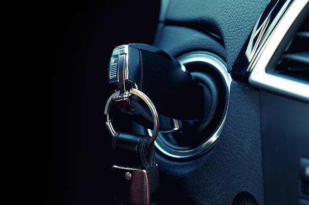 Car Key Starting the car key ring stock pictures, royalty-free photos & images