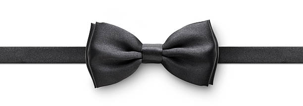 Black bow tie stock photo