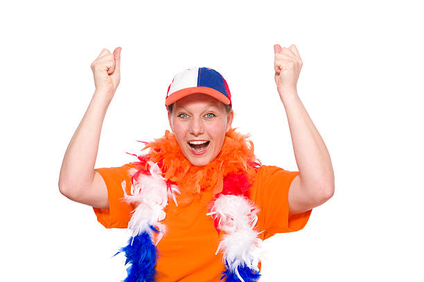 istock Female Orange Fan 175408956