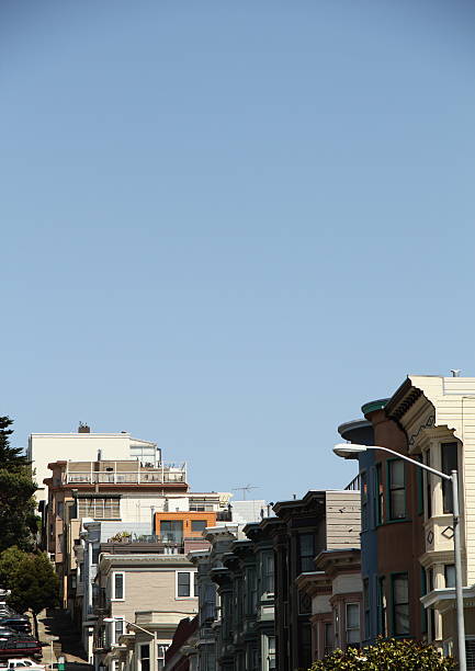 ストリートサンフランシスコ列ハウス - roof row house house san francisco county ストックフォトと画像