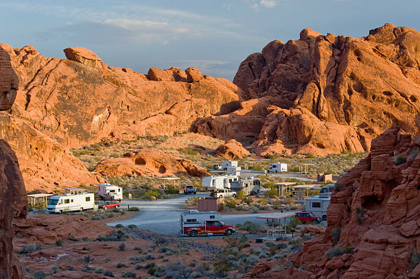 istock Recreational Vehicles, Valley of Fire Campground, Nevada 175409023